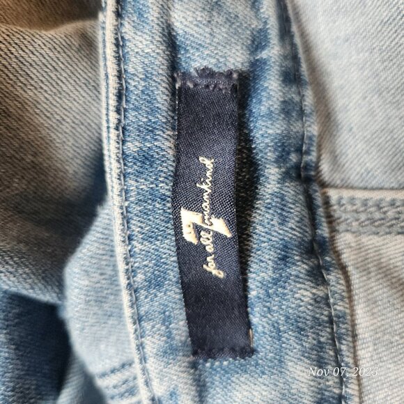 TWO PAIRS 7 For All Mankind High Rise Skinny Fit Jeans Sz27 (size 4) - Picture 16 of 17